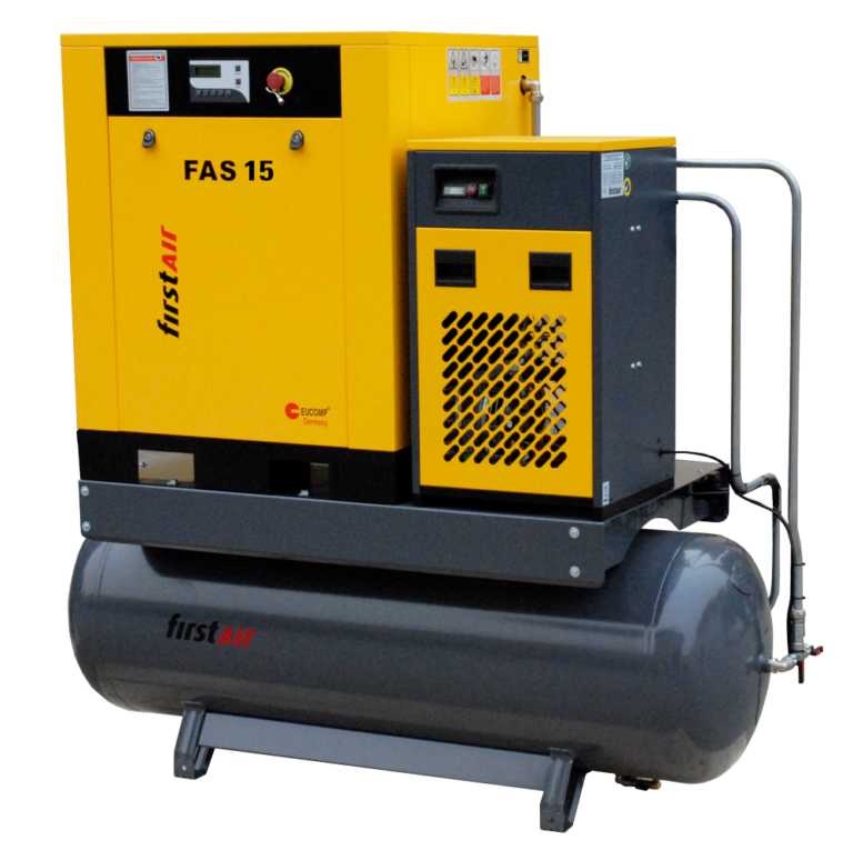 FirstAir FAS153U-460 20 HP 460 Volt Three Phase Tank Mount Rotary Screw Air Compressor with Dryer Questions & Answers