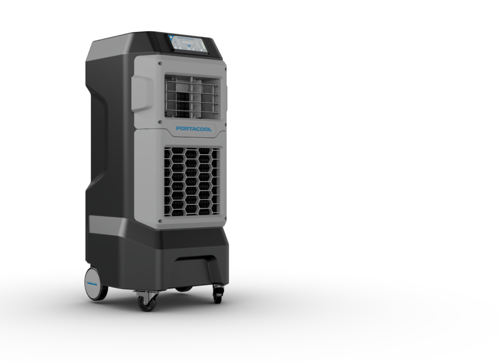 How much area does the Portacool Apex 500 Evaporative Cooler cover?
